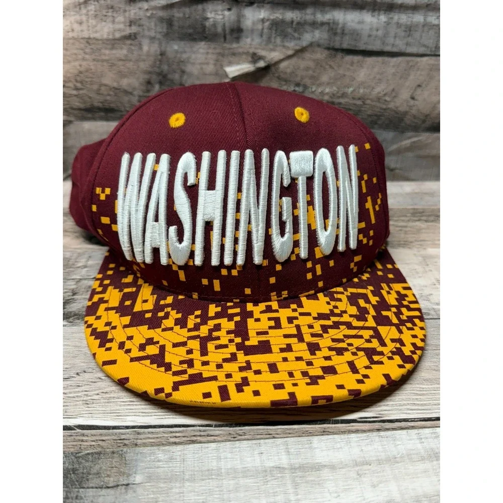 KB Ethos Snapback Washington Commanders Football Hat Red Yellow